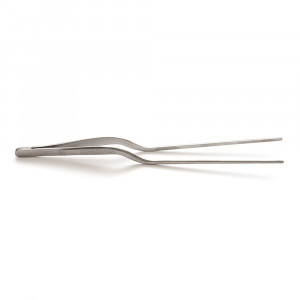 Penseta Inox Curba Decorare Produse de Bucatarie / Cofetarie, L 21 cm - Img 3