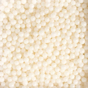 Perle Zahar Alb Stralucitor Ø 5mm, 1 Kg