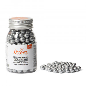 Perle Zahar Argintiu Sidefat Ø 8mm, 100 gr