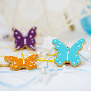 Plastic Cutters Tulip and Butterfly, R 7 and 7.5 x H 2.2 cm, 2 pcs - Img 4