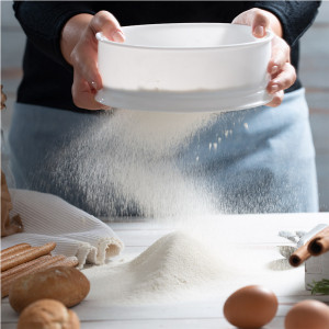 Plastic Sieve with 3 Interchangeable Stainless Steel Grids, R20xH7cm, Set of 4 pcs - Img 3