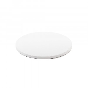 Platou Tort Rotund Alb Satinat, Ø 25 x H 1.2 cm