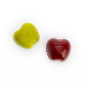 Poli-karbonát forma 24 db praliné, kék/cseresznye, 3,2 x 2,9 x H 1,6 cm, 9 g