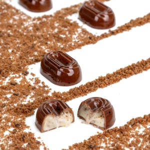 Polycarbonate mould 20 Praline Biscuit, 3.8 x 2.55 x H 1.35 cm, 10.5 gr - Img 4
