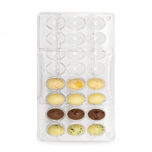 Polycarbonate or chocolate mould, 24 Cavities 2.4x1.7cm