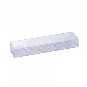 Praline boxes plastic transp.5 cav. 16x4cm-25pcs