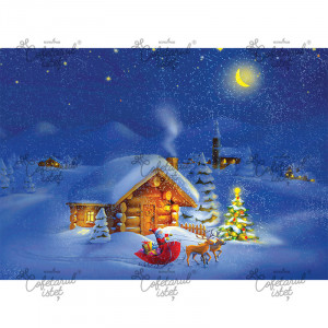 Printed Sugar Paste Christmas Model 4, A4 - Confectioner Istet