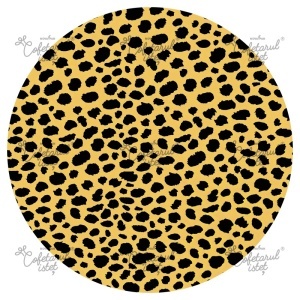 Printed Sugar Paste Textures Textures Model 3 Cheetah, Ø 20 cm - Confectioner Istet