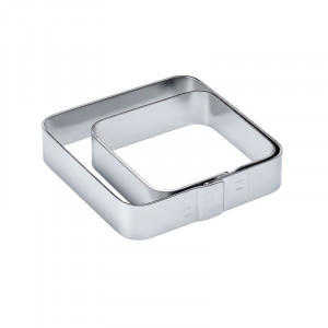 Rama Inox Patrata Colturi Rotunjite 7x7xH2cm