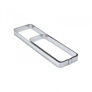 Rectangular Stainless Steel Rectangular Rectangular Corners 6x18xH2cm - Img 1