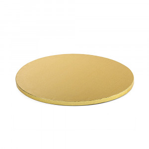 Round Cake Platter Satin Golden, Ø 40 x H 1.2 cm - Img 1