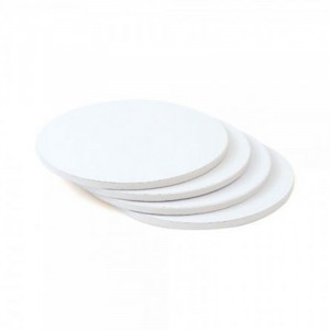 Round Cake Platter Satin White, Ø 20 x H 1.2 cm - Img 2