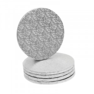 Round cake platter Silver Ø 30 cm x H 1.2 cm Modecor