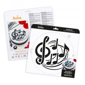 Sablon Plastic Decor Top, Music Model, Ø 25 cm - Img 3