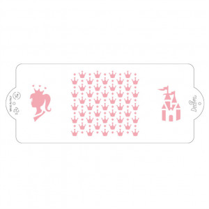 Sablon Plastic Lateral Decor Printesa, 25 x 10 cm