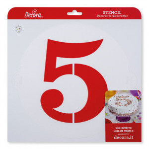 Sablon Plastic Round Plastic Decor Decor Round Figure 5, Ø 25 cm - Img 2