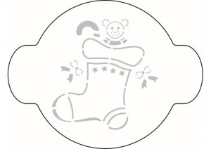 *Sablon Rotund Decor Craciun Ø 10 cm - Img 2
