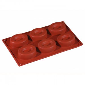 Savarin Oval Silicon Savarin Oval 8x6xxh2.5cm, 6 cavities