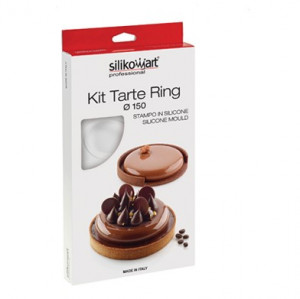 Set Tarte Ø 15 cm, 2 Microperforated Copper + Silicon mould 2 cavities - Img 4