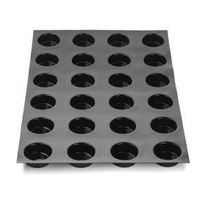 Silicon Fiberform forma, 60x40 cm, 24 üreges. Henger: Ø 6,3/5,5 x H 2,5 cm, 68 ml - Img 2