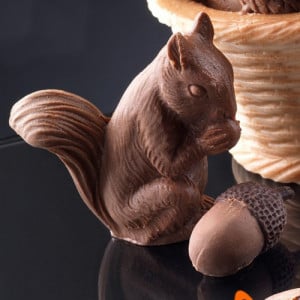 Silicon mould 3D Squirrel, Ø 6.5 x H 6 cm