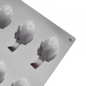 Silicon mould Gourmand Artichoke 7.4 x 4 x H 3 cm, 9 cavities - Img 4