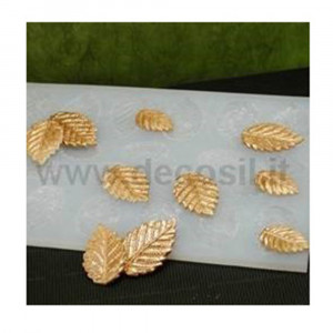 Silicon mould Rose Rose Leaves Ø 4 - 5.8 cm, 21 Items - Img 3