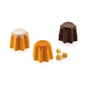 Silicon Pandoro XS sütőforma, Ø 4 x H 3 cm, 18 üreg x 18 ml