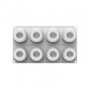 Silicon Secret mould Ø 6.2 x H 4.9 cm, 8 cavities, 110 ml - Img 3