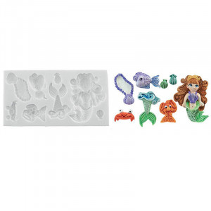 Silicon Small Mermaid Small Siren, 9 Subjects (SLK1006) - Img 1