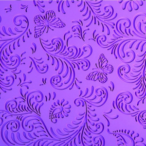 Silicone Mats 60x40, Flowers and Butterflies Decor - Img 1