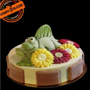 Silicone mould 3D Dinosaur Dinosaur Spinozaur, Ø 14 x H 7.5 cm - Img 1