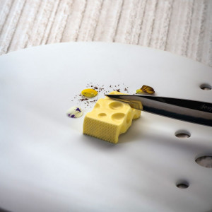 Silicone mould Gourmand Gruyere 5 x 3.1 x H 1.8 cm, 20 cavities, 22 ml - Img 1