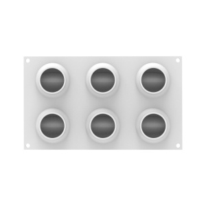 Silicone mould Maritozzo Ø 6.8 x H 4 cm, 6 cavities x 117 ml + Silicone mould Insert 12 cavities - Img 4