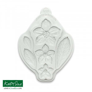 Silicone moulding - Flower of Spanz, 6 Subjects Ø 2.6 - 6 cm - Img 1