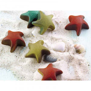 Silicone Praline mould Silikomart Stea Ø 3.4 x H 1.5 cm, 5.6 ml, 15 cavities (SCG42) - Img 2