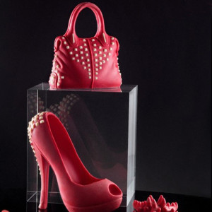 Silicone Shoe Heel Shoe Mould with 3D Metallic Colours, 13 x 5.7 x H 12.6 cm - Img 5