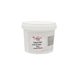 Solid colouring with white cocoa butter, Pantone 11-0608 TPG, 200 g