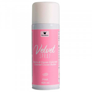 SPRAY VELVET - Розов хранителен оцветител без E171, 400 ml