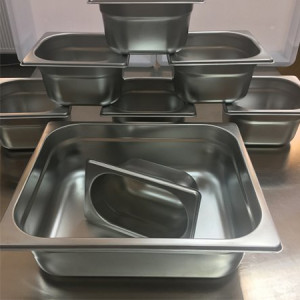 Stainless steel bowl, GN 1/3, 32.5 x 17.6 x H 10 cm, 3.6 L - Img 4