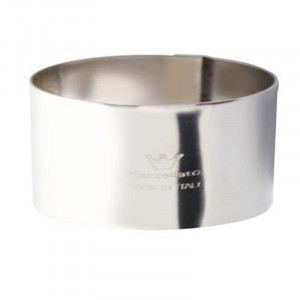 Stainless steel round Ø 18 x H 6 cm - Img 1