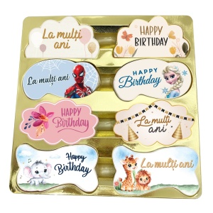 SUGAR BIRTHDAY PLAQUES box 80pcs - Img 1