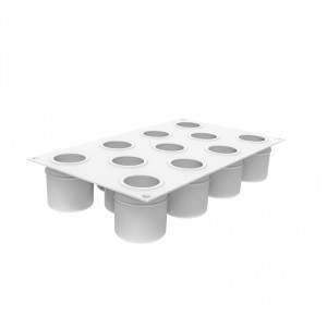 Szilikon forma 3D henger Ø 5 x H 5,5 cm, 11 üreg, 100 ml - Img 2