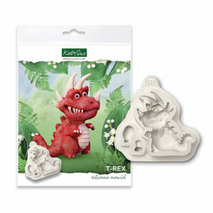 Szilikon forma Dinoszaurusz T-Rex 7.5 x 6.5 cm