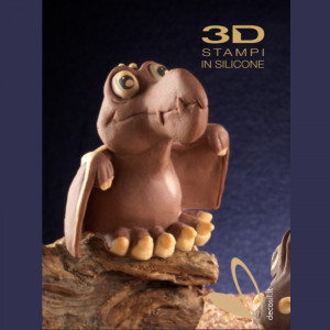 Szilikon forma Dinoszaurusz Tropeognatus csirke, Ø 11,5 x H 12 cm - Img 2