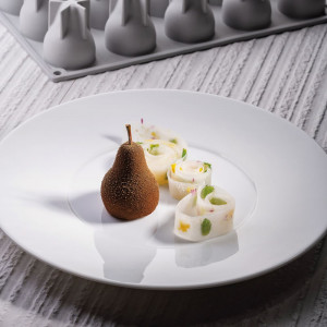 Szilikon Gourmand körte forma Ø 4,3 x H 5,5 cm, 15 üreggel - Img 5