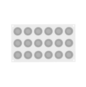 Szilikon tortaforma XS Ø 4 x H 1,5 cm, 18 mélyedés x 14 ml - Img 3