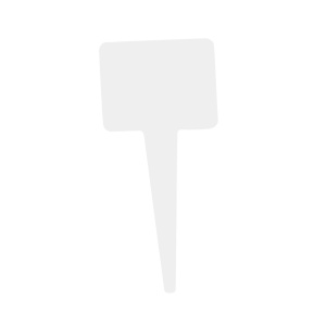 Tags Immersion Product, White Plastic, 15 x 7 cm, Set of 10 pcs