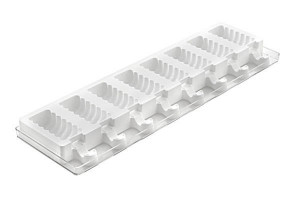 Tango Mini szilikon jégkrémforma, 2 forma x 8 üreg 6,7 x 3,2 x H 2,2 cm - Img 2