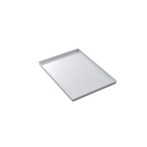 Tava 39.5 x 29.8 x H 2 cm, pentru Stocare si Depozitare, Material Plastic Alb - Img 1